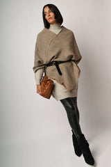 Poncho con motivo Principe di Galles