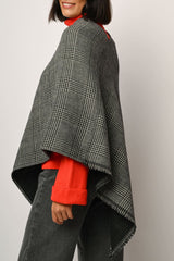 Poncho con motivo Principe di Galles