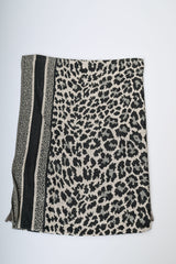 Sciarpa in jacquard animalier