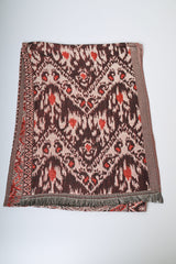 Sciarpa in jacquard a motivo etnico