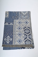 Sciarpa in jacquard patchwork