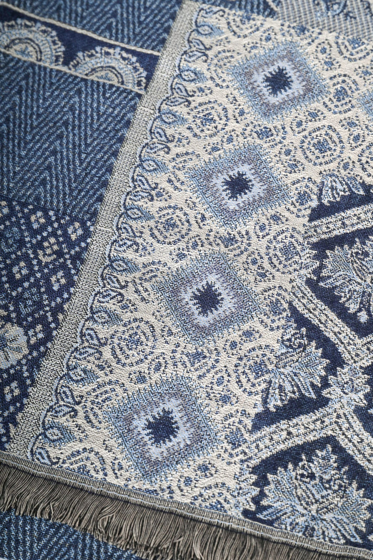 Sciarpa in jacquard patchwork
