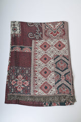 Sciarpa in jacquard patchwork