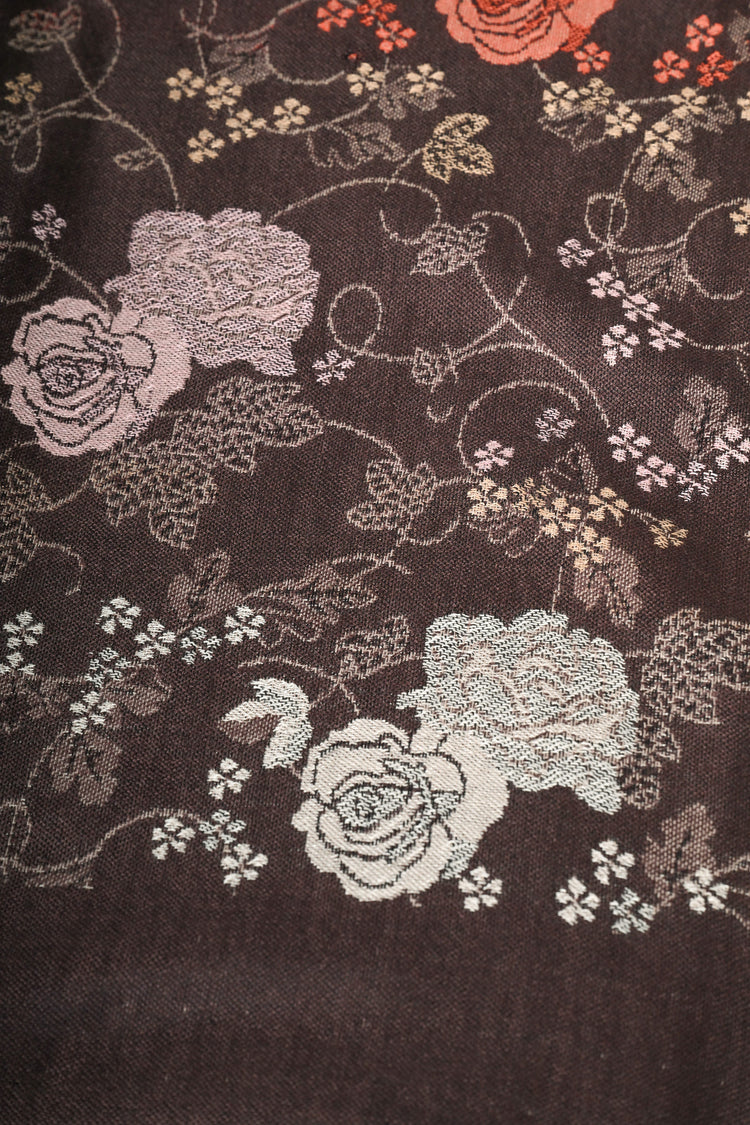 Sciarpa in jacquard floreale