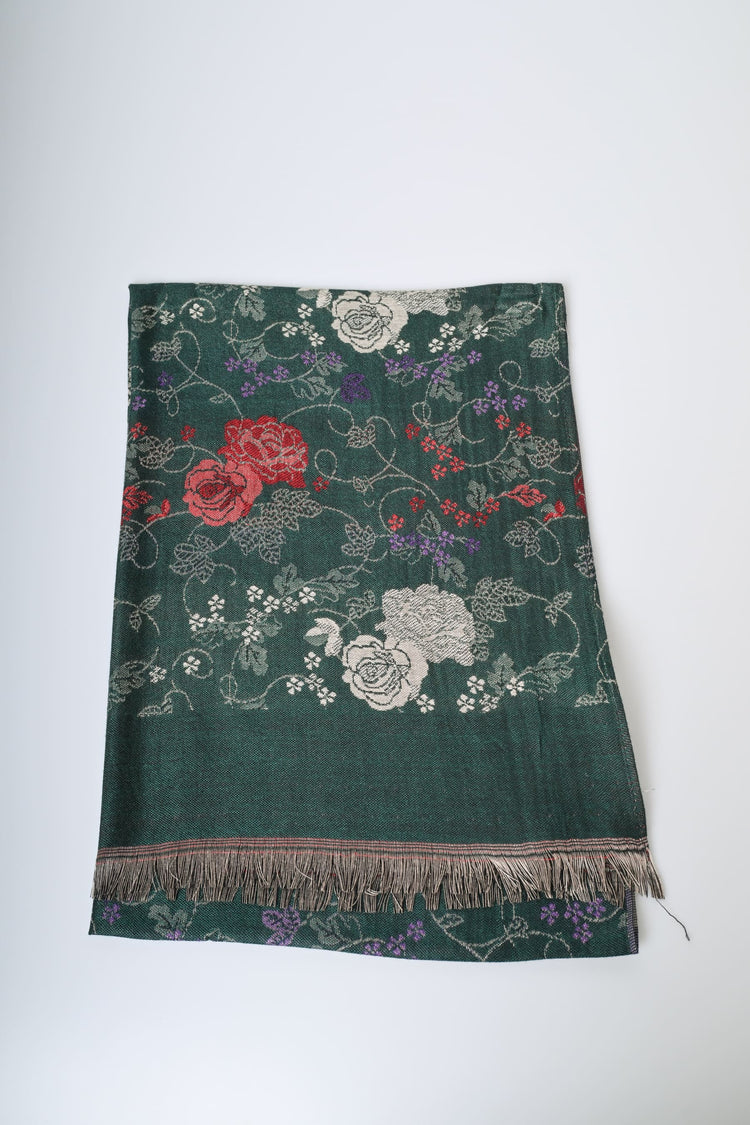 Sciarpa in jacquard floreale
