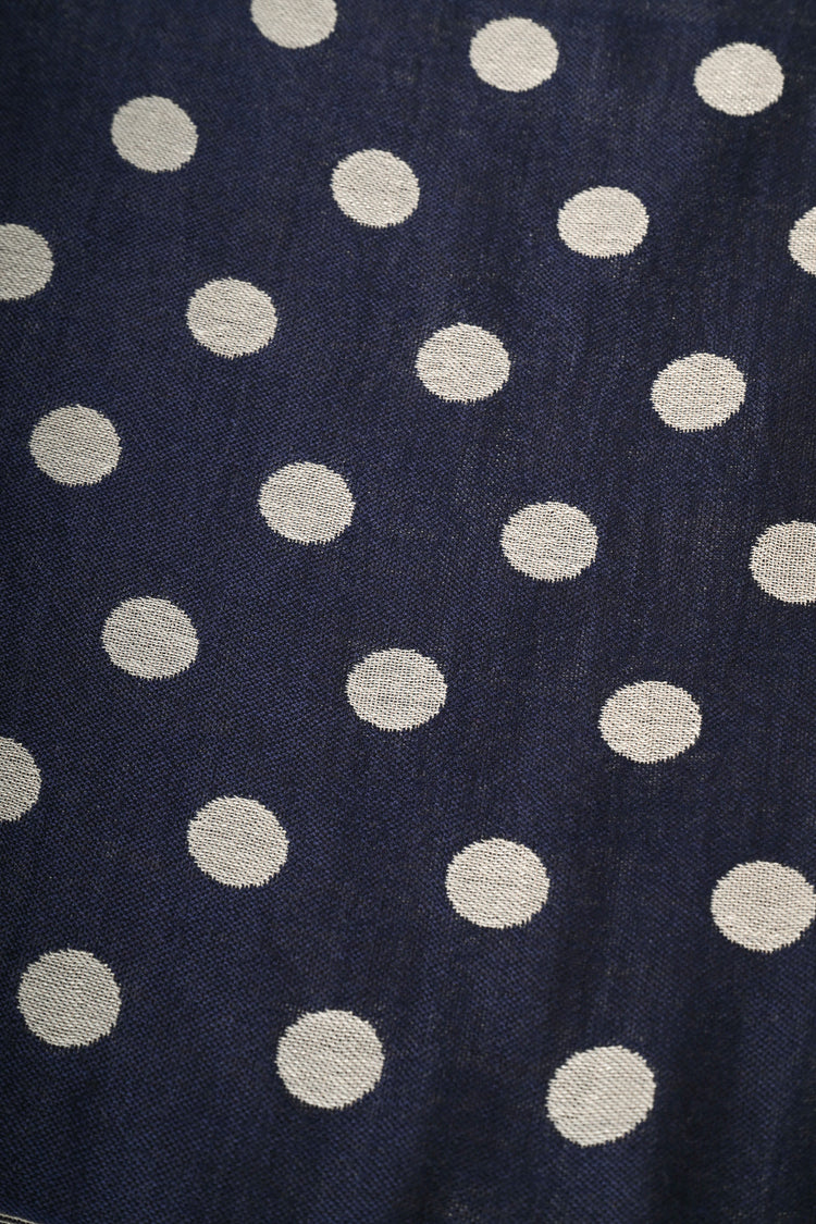 Sciarpa in jacquard a pois