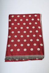 Sciarpa in jacquard a pois