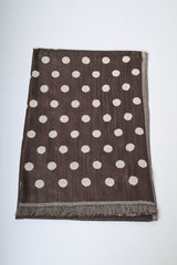 Sciarpa in jacquard a pois