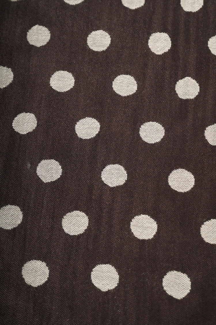 Sciarpa in jacquard a pois