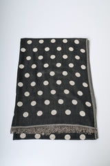 Sciarpa in jacquard a pois