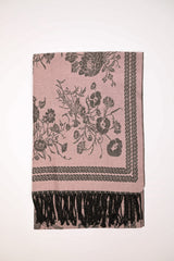 Sciarpa in jacquard floreale