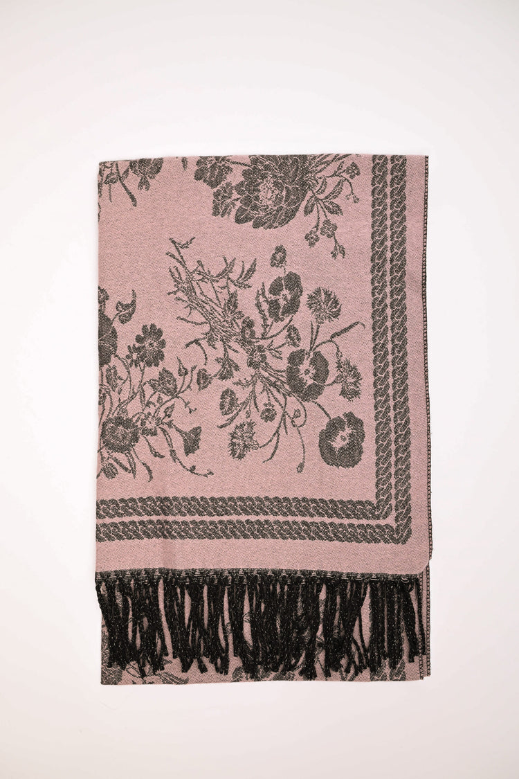 Sciarpa in jacquard floreale