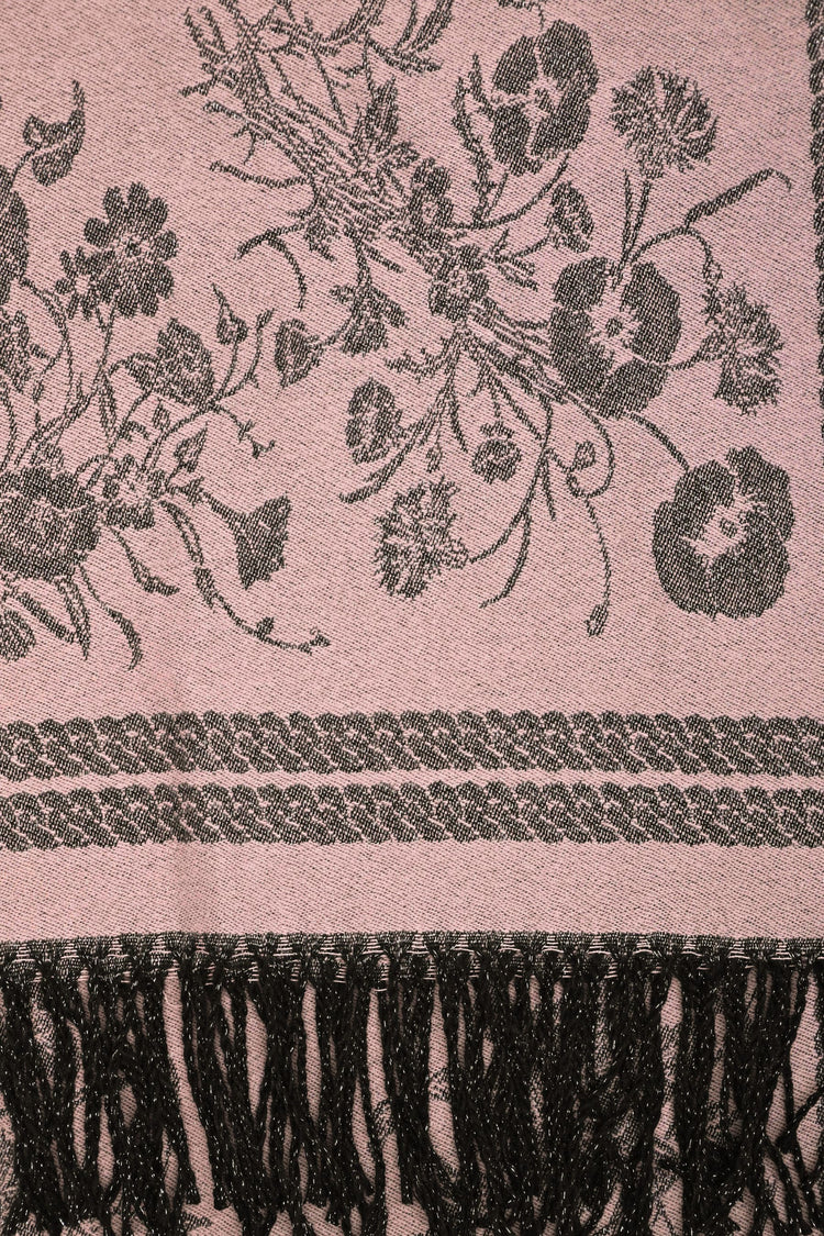Sciarpa in jacquard floreale