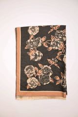 Sciarpa in jacquard a rose