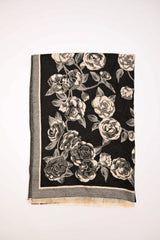 Sciarpa in jacquard a rose