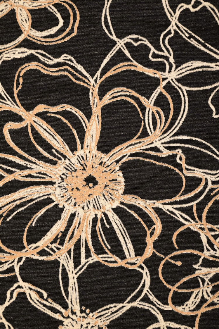 Sciarpa in jacquard floreale