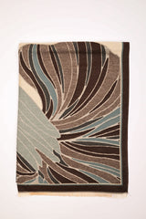 Sciarpa con grafica floreale