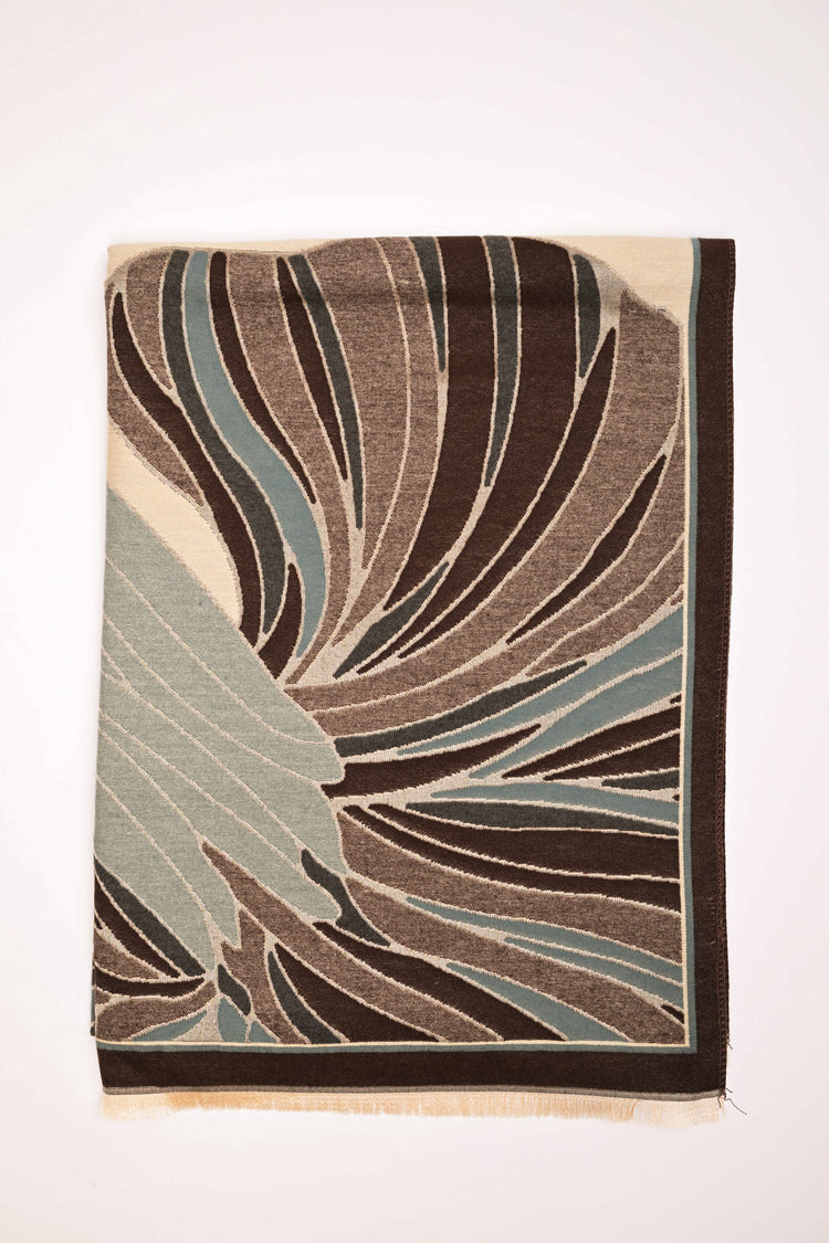 Sciarpa con grafica floreale
