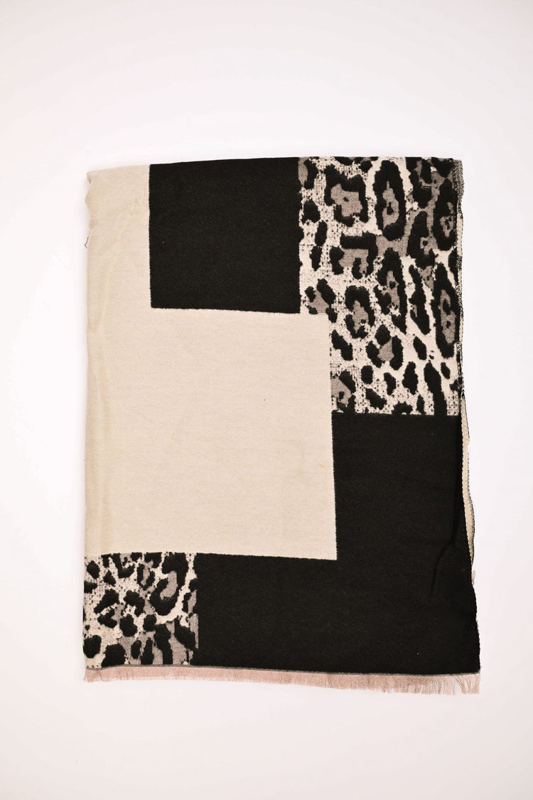 Sciarpa animalier patchwork