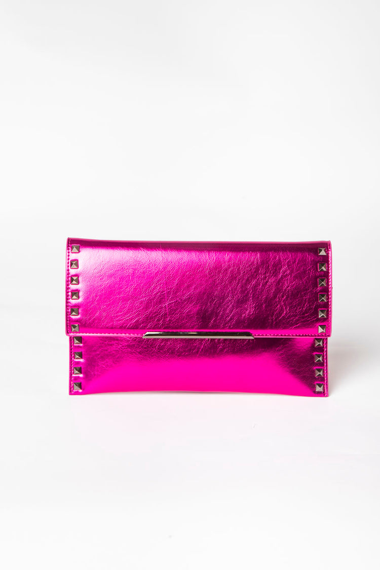 Pochette con borchie decorative