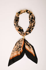 Collana a foulard con stampa animalier
