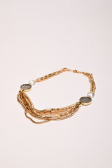 Collana a fili multipli con cerchi