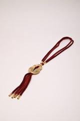 Collana multifili con nodo gioiello