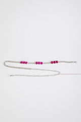 Cintura a catenella con strass