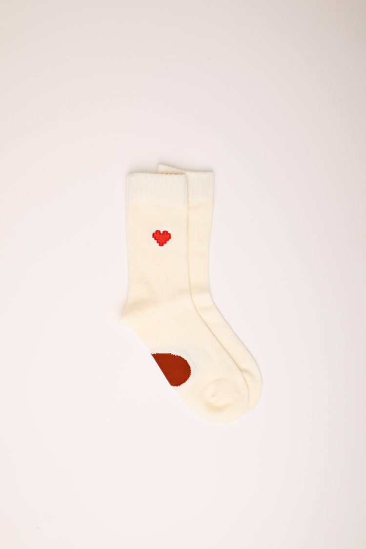 Set di due paia di calzini a cuori