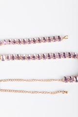 Cintura a catenella con strass