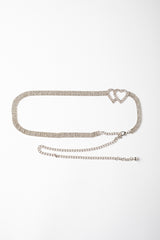 Cintura a catenella con cuori