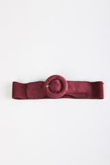 Cintura elastica effetto suede