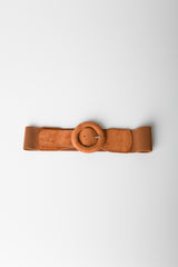 Cintura elastica effetto suede