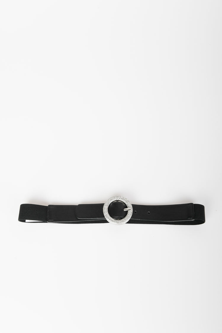 Cintura elastica con fibbia tonda