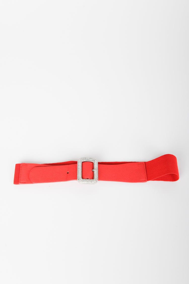 Cintura elastica con fibbia squadrata