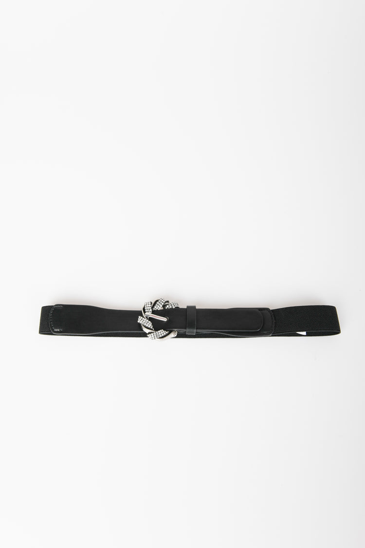 Cintura elastica con fibbia gioiello
