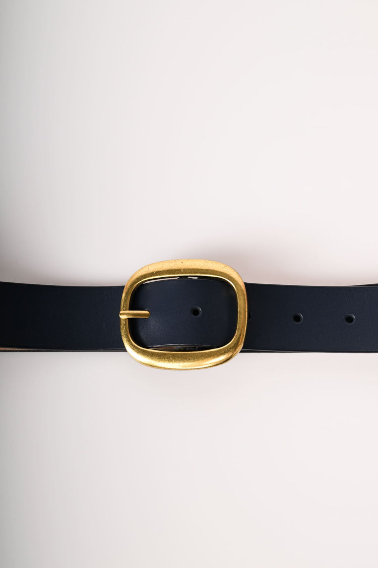 Cintura classica in pelle