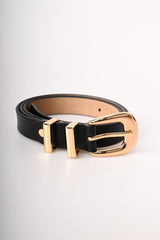Cintura classica in pelle