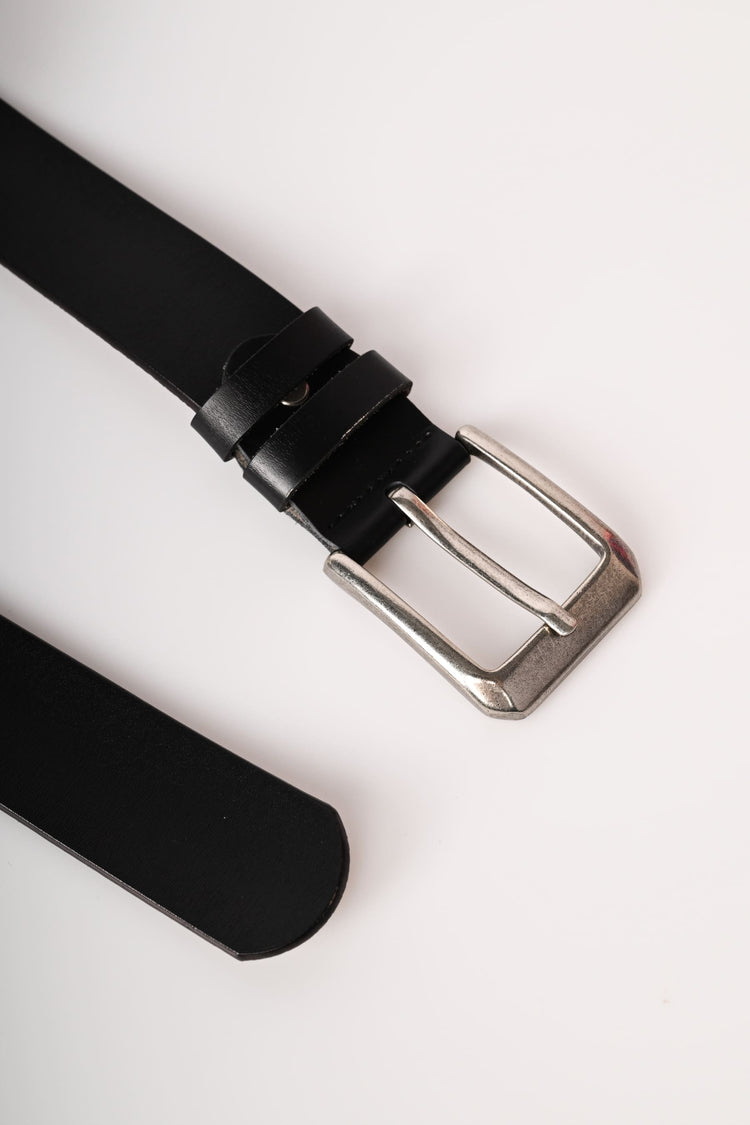 Cintura classica in pelle