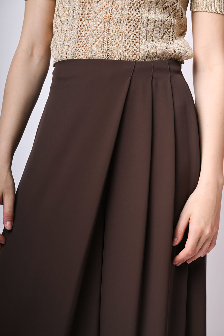 Pantaloni palazzo con pieghe