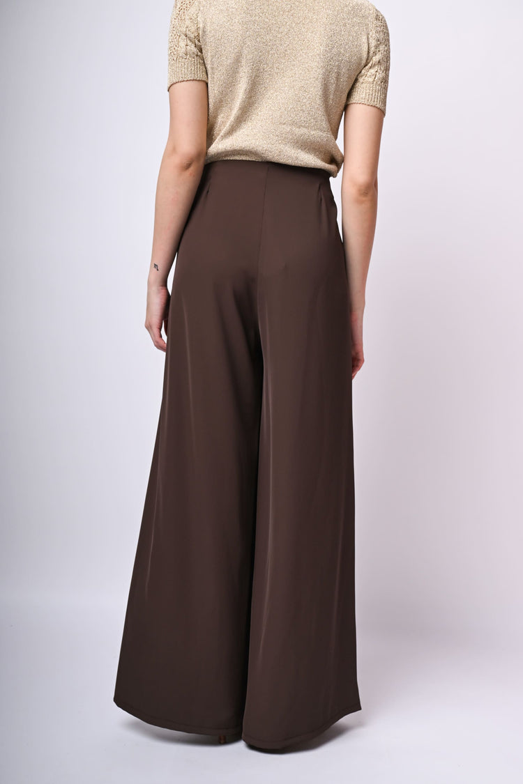 Pantaloni palazzo con pieghe