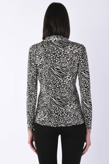 Camicia colletto animalier