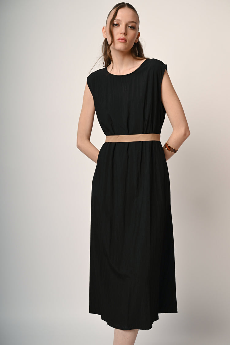 Abito midi con cintura