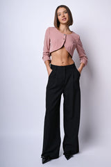 Pantaloni palazzo con pinces
