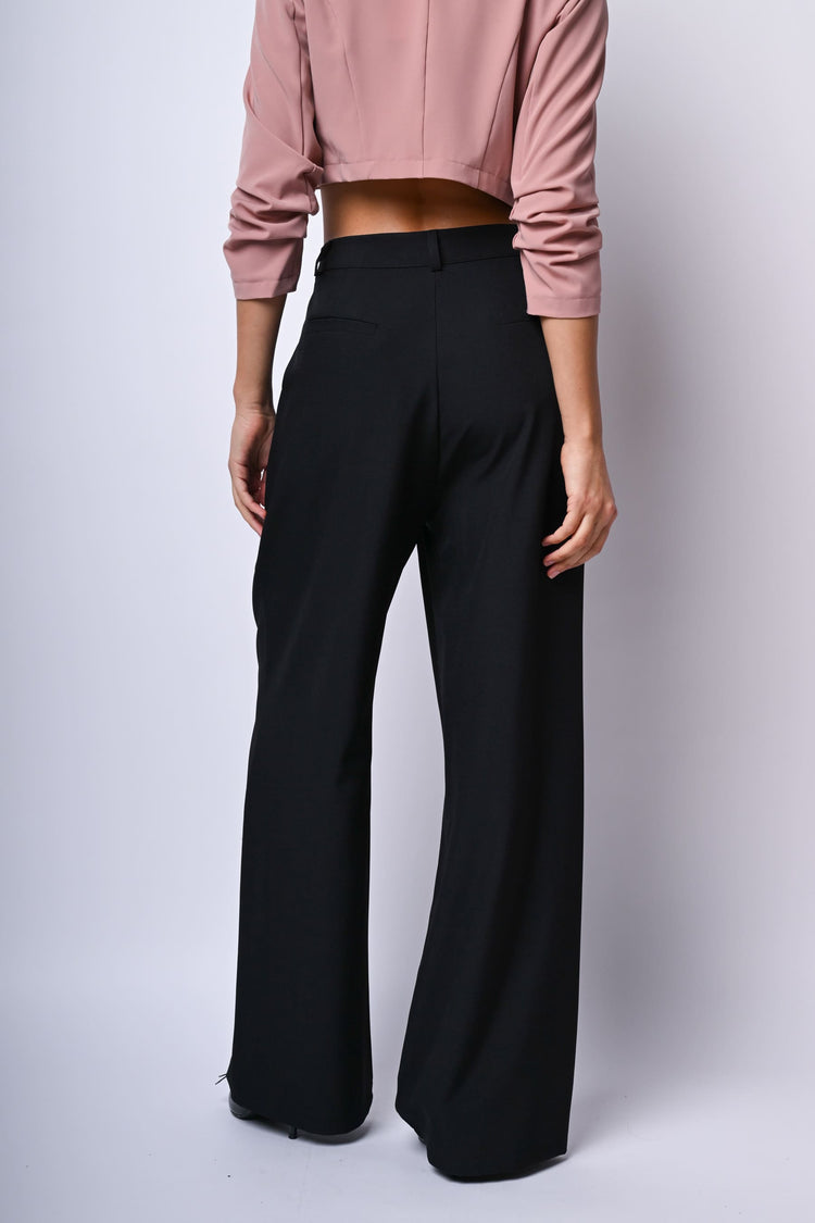 Pantaloni palazzo con pinces