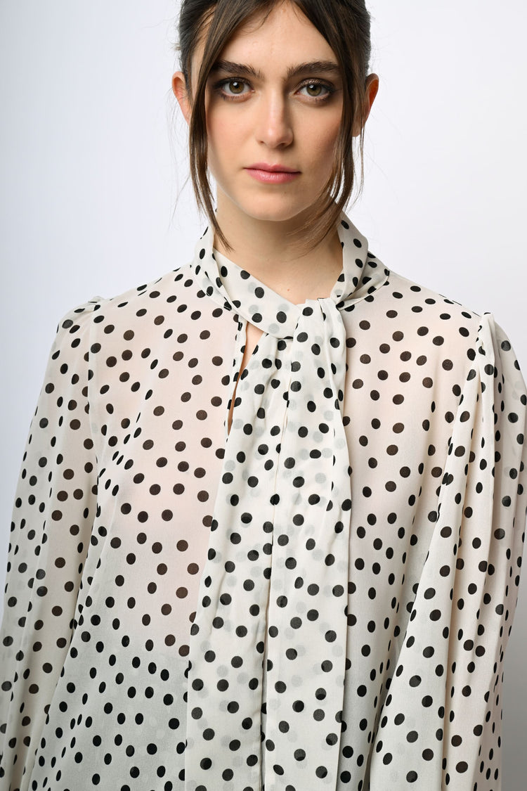 Blusa a stampa pois
