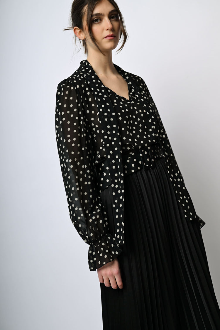 Blusa a stampa pois