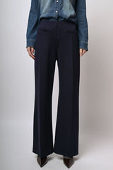 Pantaloni palazzo misto viscosa stretch