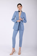Pantaloni slim con cintura