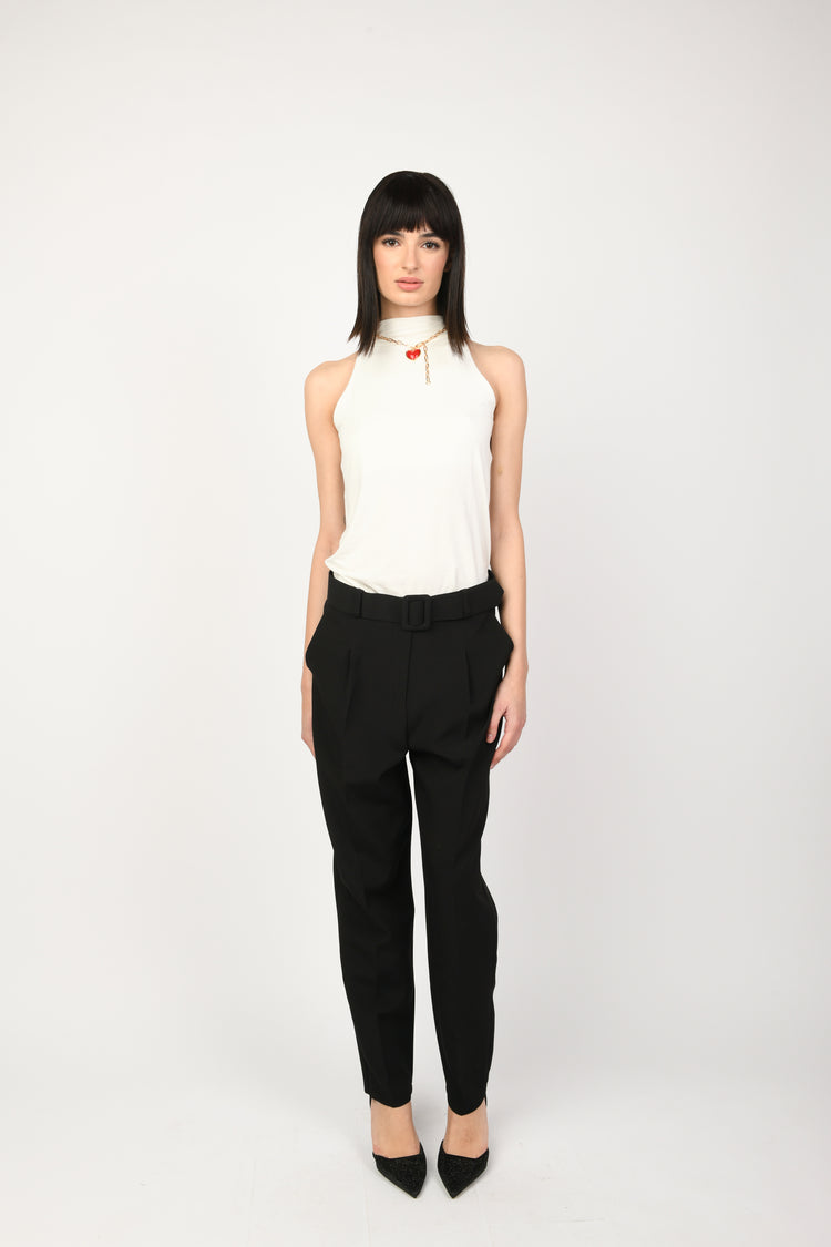 Pantaloni slim-fit con cintura